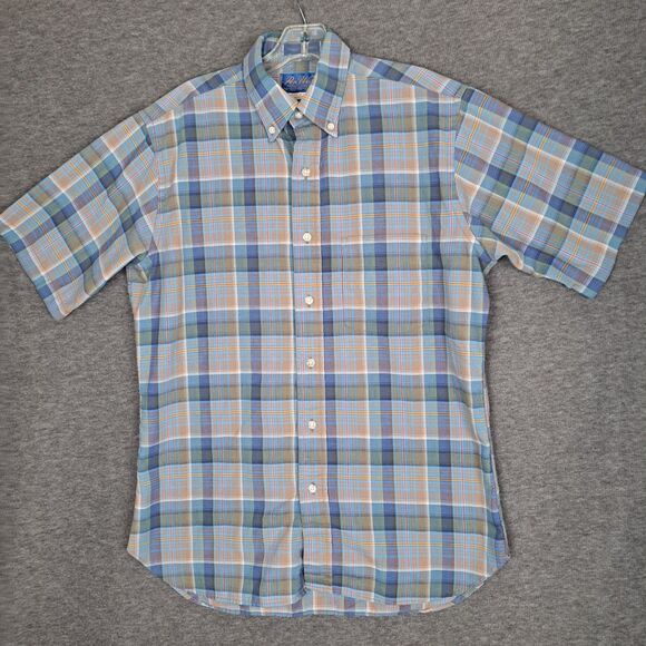 Vintage Pen West Country Traditionals by Pendleton Shirt Short Sleeve Plaid M - Picture 2 of 8
